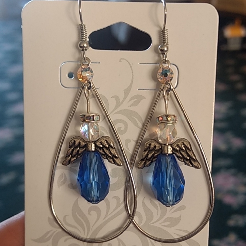Dangle Angel Earrings